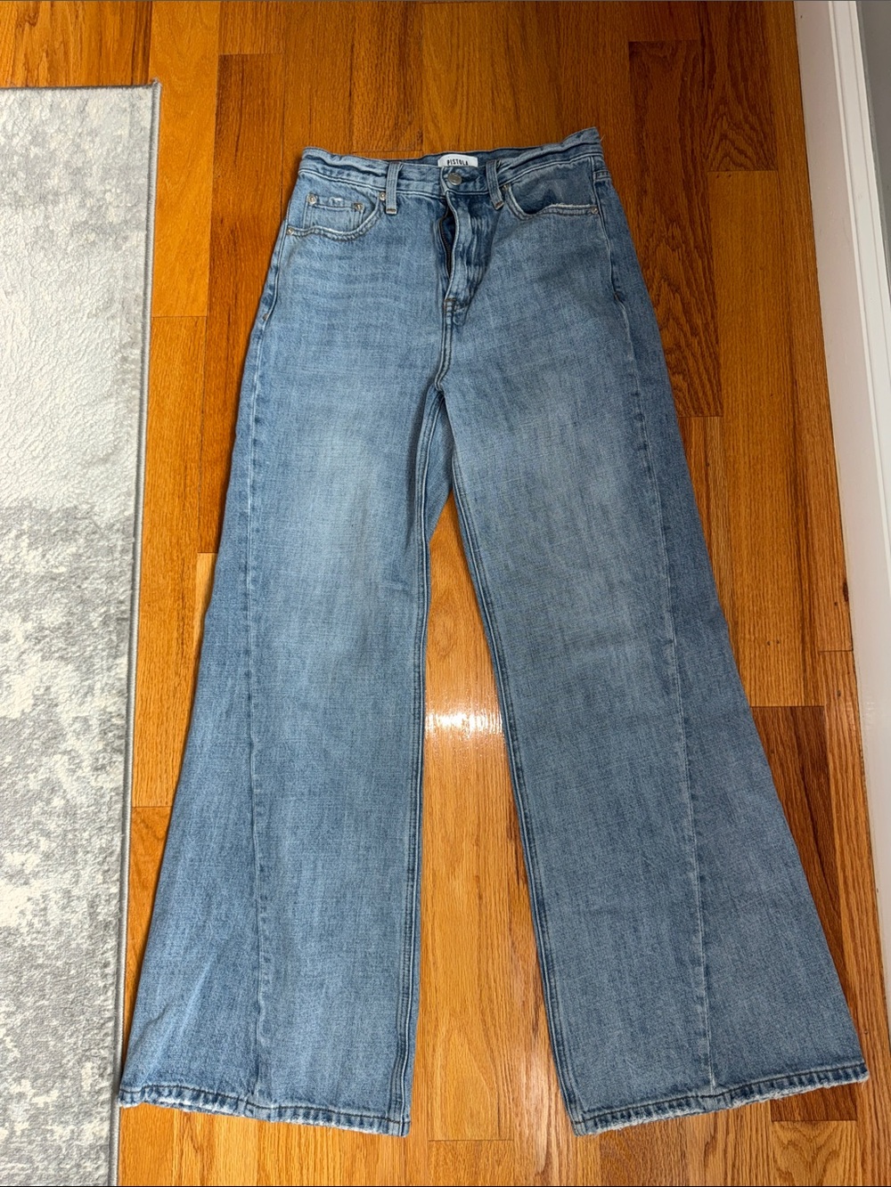 Pistola  Classic Wide-Leg Women's Jeans in Light Blue